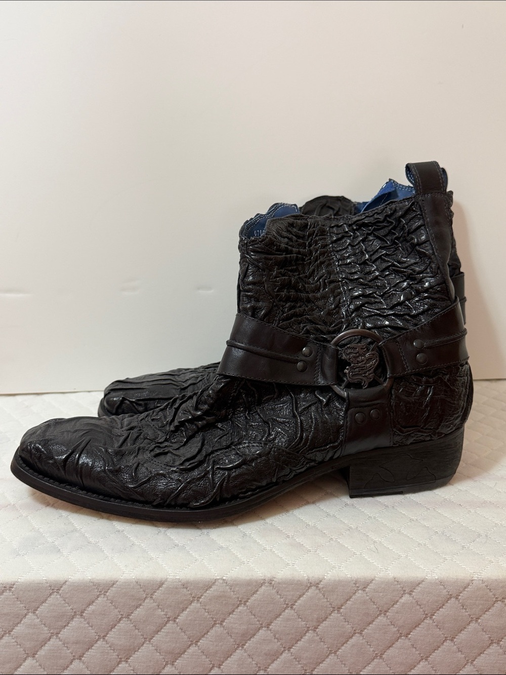 Vintage Mark Nason Rock Lives Black Men’s Leather Boots Size 10 or 10.5 NWOT